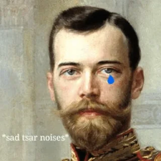 😢-Nicholas II, Telegram Sticker