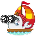 ⛵-Nick O'Sealy, Telegram Sticker