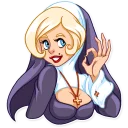 👌-Naughty Nun, Telegram Sticker