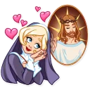 💕-Naughty Nun, Telegram Sticker
