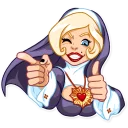 👍-Naughty Nun, Telegram Sticker