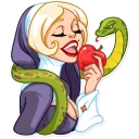 🐍-Naughty Nun, Telegram Sticker