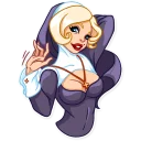 👋-Naughty Nun, Telegram Sticker