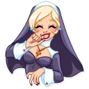 😂-Naughty Nun, Telegram Sticker