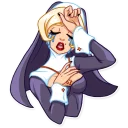 😭-Naughty Nun, Telegram Sticker