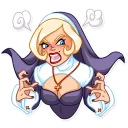 😡-Naughty Nun, Telegram Sticker