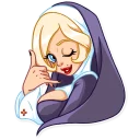 🤙-Naughty Nun, Telegram Sticker