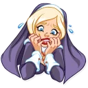 😱-Naughty Nun, Telegram Sticker