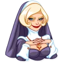 😈-Naughty Nun, Telegram Sticker