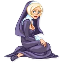🙁-Naughty Nun, Telegram Sticker