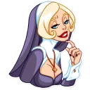 😏-Naughty Nun, Telegram Sticker