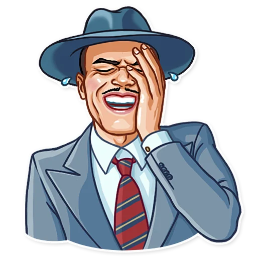 Noir, telegram sticker