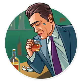 😓-Noir, Telegram Sticker