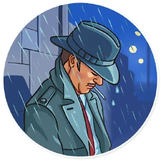 😢-Noir, Telegram Sticker