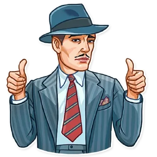 👍-Noir, Telegram Sticker