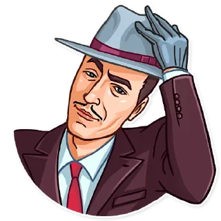 👋-Noir, Telegram Sticker
