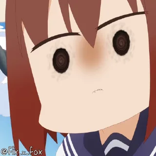 😧-@fix_x_fox Shikanoko p1, Telegram Sticker
