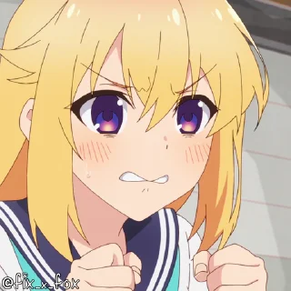 😠-@fix_x_fox Shikanoko p1, Telegram Sticker