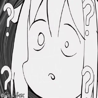 ❓-@fix_x_fox Shikanoko p1, Telegram Sticker