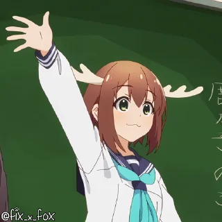 👋-@fix_x_fox Shikanoko p1, Telegram Sticker