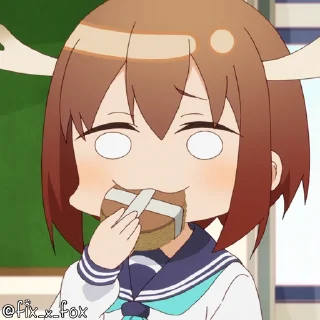😋-@fix_x_fox Shikanoko p1, Telegram Sticker