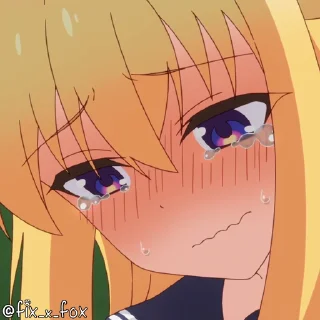 😭-@fix_x_fox Shikanoko p1, Telegram Sticker
