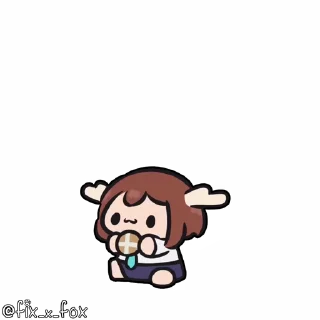 😋-@fix_x_fox Shikanoko p1, Telegram Sticker