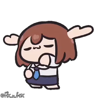 🥳-@fix_x_fox Shikanoko p1, Telegram Sticker