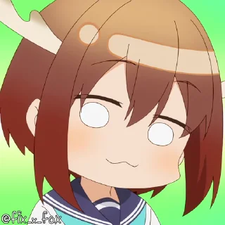 🤑-@fix_x_fox Shikanoko p1, Telegram Sticker