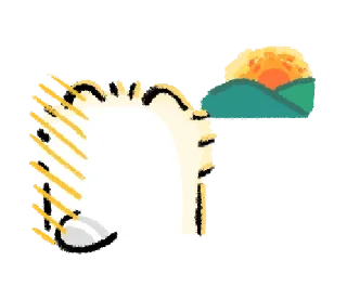 💬-@gmoue! Happy happy Raccoon dog & egg, Telegram Sticker