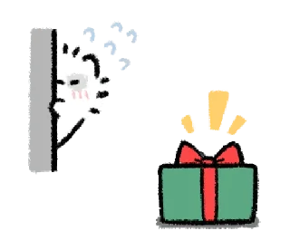 💬-@gmoue! Happy happy Raccoon dog & egg, Telegram Sticker