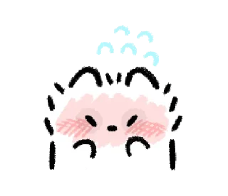 💬-@gmoue! Happy happy Raccoon dog & egg, Telegram Sticker