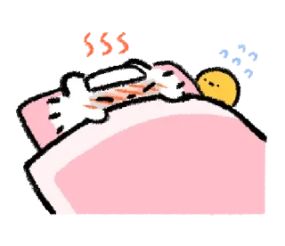 💬-@gmoue! Happy happy Raccoon dog & egg, Telegram Sticker