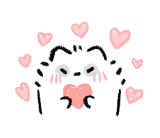 💬-@gmoue! Happy happy Raccoon dog & egg, Telegram Sticker