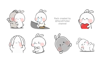 Nuomi Rabbit 2 @tgsticker @farsisticker