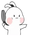 👊-Nuomi Rabbit 2 @tgsticker @farsisticker, Telegram Sticker