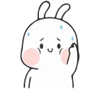😬-Nuomi Rabbit 2 @tgsticker @farsisticker, Telegram Sticker