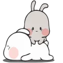 😍-Nuomi Rabbit 2 @tgsticker @farsisticker, Telegram Sticker