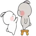 😘-Nuomi Rabbit 2 @tgsticker @farsisticker, Telegram Sticker