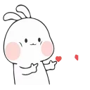 ❤️-Nuomi Rabbit 2 @tgsticker @farsisticker, Telegram Sticker