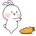 🥕-Nuomi Rabbit 2 @tgsticker @farsisticker, Telegram Sticker