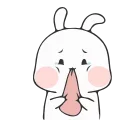 😢-Nuomi Rabbit 2 @tgsticker @farsisticker, Telegram Sticker