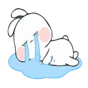 😭-Nuomi Rabbit 2 @tgsticker @farsisticker, Telegram Sticker