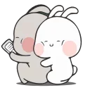 ☺️-Nuomi Rabbit 2 @tgsticker @farsisticker, Telegram Sticker