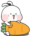 🥕-Nuomi Rabbit 2 @tgsticker @farsisticker, Telegram Sticker