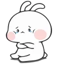 😥-Nuomi Rabbit 2 @tgsticker @farsisticker, Telegram Sticker