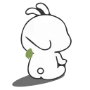 ☔️-Nuomi Rabbit 2 @tgsticker @farsisticker, Telegram Sticker