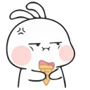 🍦-Nuomi Rabbit 2 @tgsticker @farsisticker, Telegram Sticker