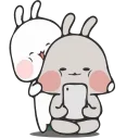 📱-Nuomi Rabbit 2 @tgsticker @farsisticker, Telegram Sticker