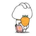 🎒-Nuomi Rabbit 2 @tgsticker @farsisticker, Telegram Sticker